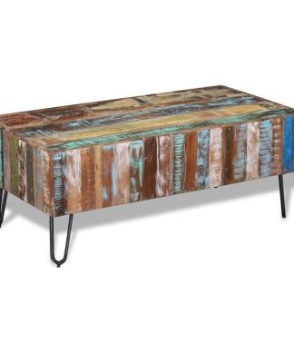 vidaXL Solid Reclaimed Wood Coffee Table Living Room Side End Accent Table