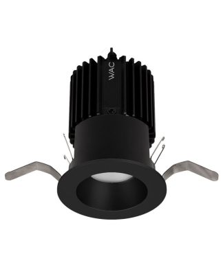 Volta 2" LED Round Trim With-Light Engine Flood 40 Beam 4000K, Black