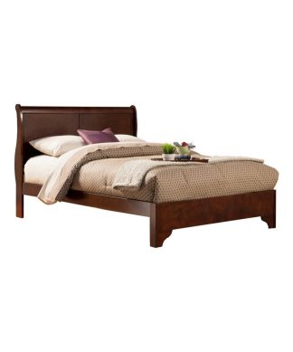 West Haven Full Low Footboard Sleigh Bed, Cappuccino