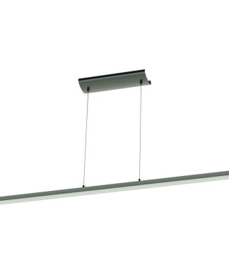 3x10.5W LED Linear Pendant, Matte Black Finish