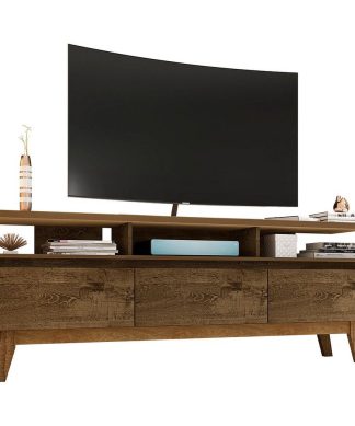 Yonkers 70.86 Tv Stand, Rustic Brown