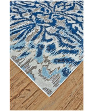 Weave & Wander Carini Rug, Blue Haze, 7'10"x11'