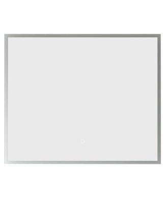 Vinnova Essentia 36" Illuminated Bathroom Vanity Wall Mirror in Silver