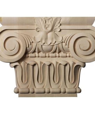 12 7/8"W x 6 1/4"BW x 2 5/8"D x 9 1/8"H Large Bradford Roman Ionic Capital