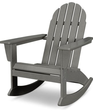 Vineyard Adirondack Rocking Chair, Slate Grey