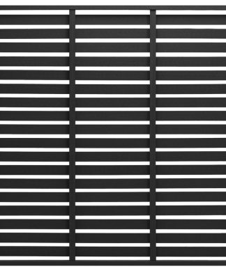 vidaXL Fence Panel WPC Black Garden Patio Outdoor Replacement Screen Fence