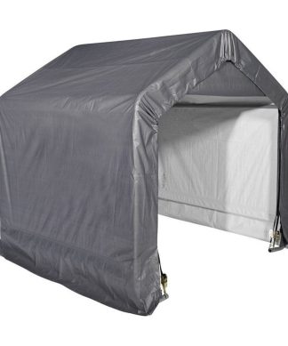 6'x6'x6' Peak Style Storage Shed, 1-3/8" Frame, Gray Cover