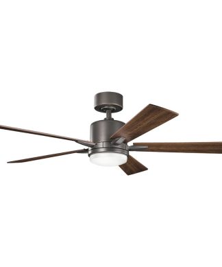 52" Lucian LED Fan, Olde Bronze, Cherry/Walnut Blade