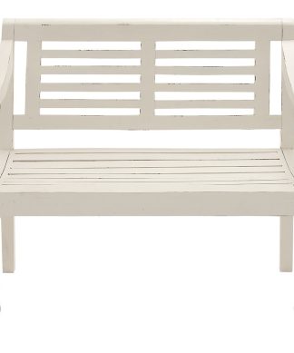 White Wood Farmhouse Bench, 40"x22"x36"