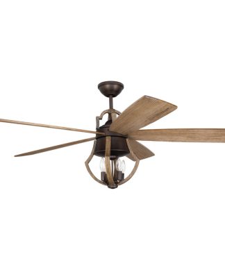 Winton 4 Light 56" Indoor Ceiling Fan, Aged Bronze Brushed