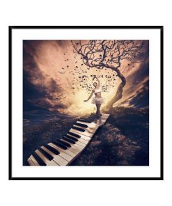 "Rhapsody" Framed Digital Print by Jackson Carvalho, 44x44"