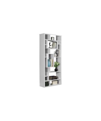72" Bookcase, White