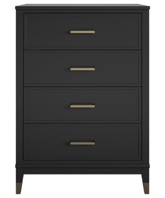 Westerleigh 4-Drawer Dresser, Black