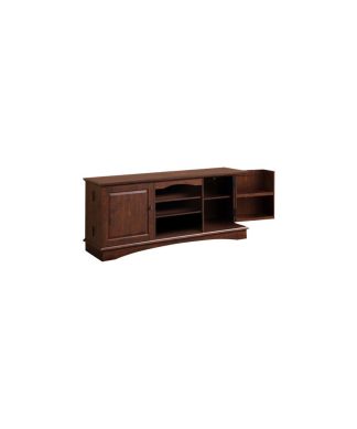 60" Wood TV Media Stand Storage Console, Brown