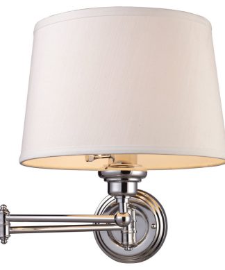 Westbrook 1-Light Swingarm Sconce, Polished Chrome