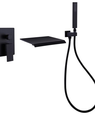 10-inRain Fixed 2.5 Gallons Matte Black Shower Faucets