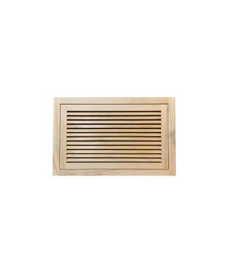 Wood Return Air Filter Grille, 24"x14", Standard Square Edge, Standard Sqaure Ed