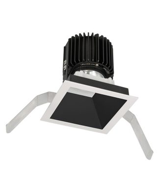 Volta 4.5" LED Square, Light Engine Wide Flood 60 3500K White, Black Haze