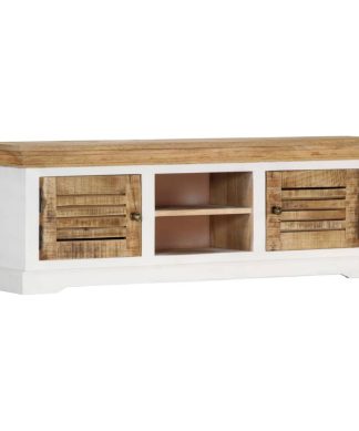 vidaXL TV Cabinet 46.5"x11.8"x15.7" Solid Mango Wood