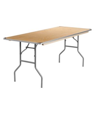 30'' x 72'' HEAVY DUTY Birchwood Folding Banquet Table