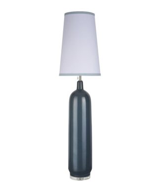 45006-2, 1-Light Ceramic Floor Lamp,, Slate Blue, 56" High