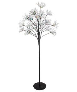 5' Black Christmas Firework Tree Copper Wire LED Lights