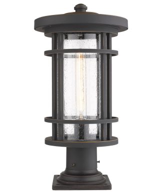 Z-Lite 1 Light Outdoor Pier Mounted Fixture Oil Rubbed Bronze 570PHB-533PM-ORB