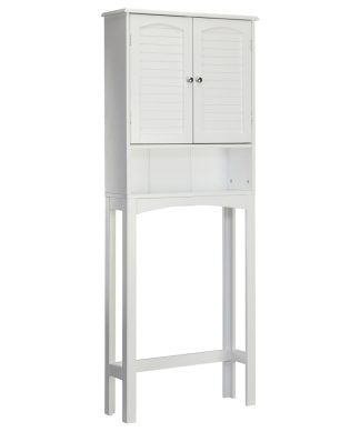 Wooden Over the Toilet Space Saver, White