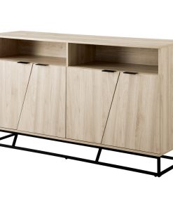 58" Angled Door Sideboard, Birch