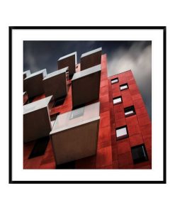 "Trays Outside" Framed Digital Print by Gilbert Claes, 44x44"
