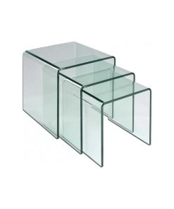 Waterfall Glass Tables (Nesting Set)