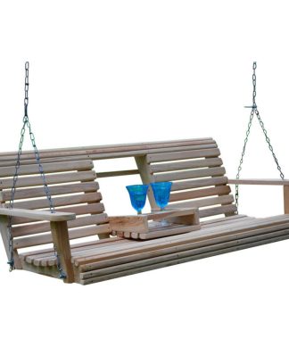 5' Cypress Flip Cup Holder Swing, Early American