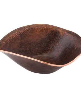 17" Free Form Hand Forged Old World Copper Vessel Sink