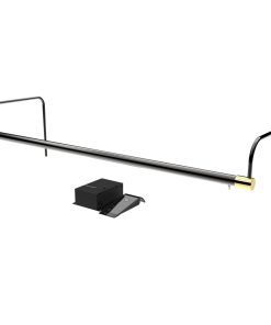 30" Tru-Slim Picture Light, Black/Brass With Hard Wire Kit and Remote