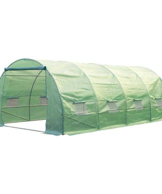 20' x 10' x 7' Portable Walk-In Garden Greenhouse, Deep Green