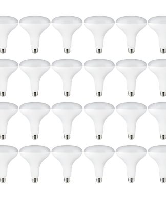 24 Pack Sunlite LED BR40 Flood Bulb, 14 W, Dimmable, 3000K Warm White