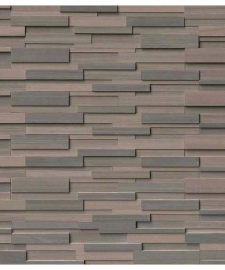10 sq. ft. of 6x24 Brown Wave 3D Honed Panel