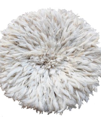 White Ivory Juju Hat Wall Decor, Medium