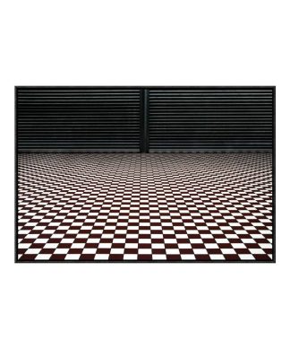 "The Hypnotic Floor" Framed Canvas Giclee by Gilbert Claes, 31x21"
