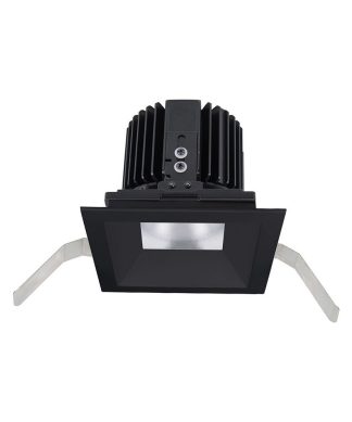 Volta 4.5" LED Square Shallow Wide Flood 60 3000K Soft White 90CRI, Black