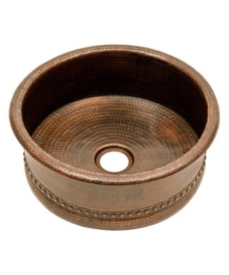 15" Round Bar Vessel Tub Sink