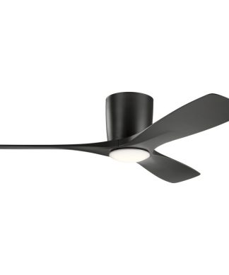Volos 1 Light 48" Indoor Ceiling Fan, Satin Black