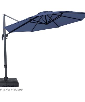 10 ft Patio Cantilever Umbrella Outdoor Hanging Offset Umbrella, Nav