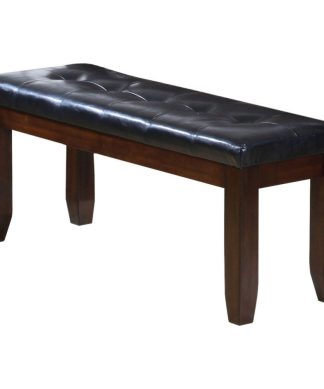 48"x16"x20" Black and Cherry Elegant Bench