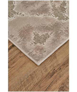 Weave & Wander Pellaro Metallic Ikat Rug, Gray/Beige, 7'6"x10'6"