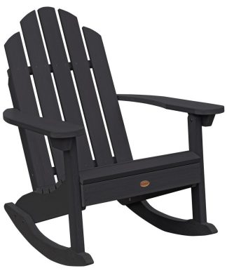 Westport Adirondack Rocking Chair, Black