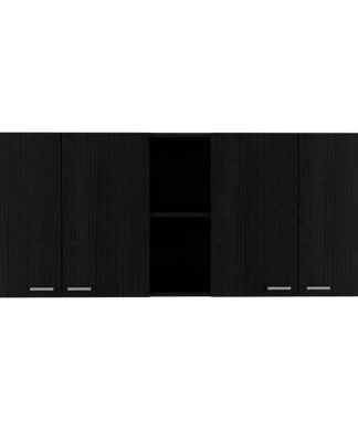 Winslow 59" Wall Cabinet, Black Wengue