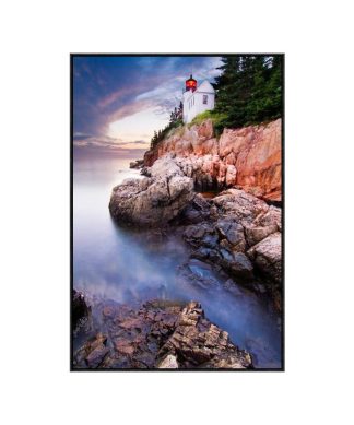 "Sunset At Bass Harbor Lighthouse" by Mircea Costina, 25x37"