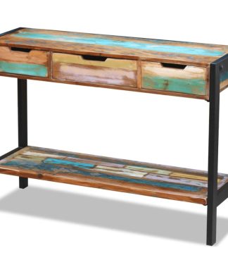 Vidaxl Sideboard 3 Drawers Solid Reclaimed Wood