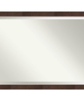 Wildwood Brown Narrow Bathroom Vanity Wall Mirror, 44x34